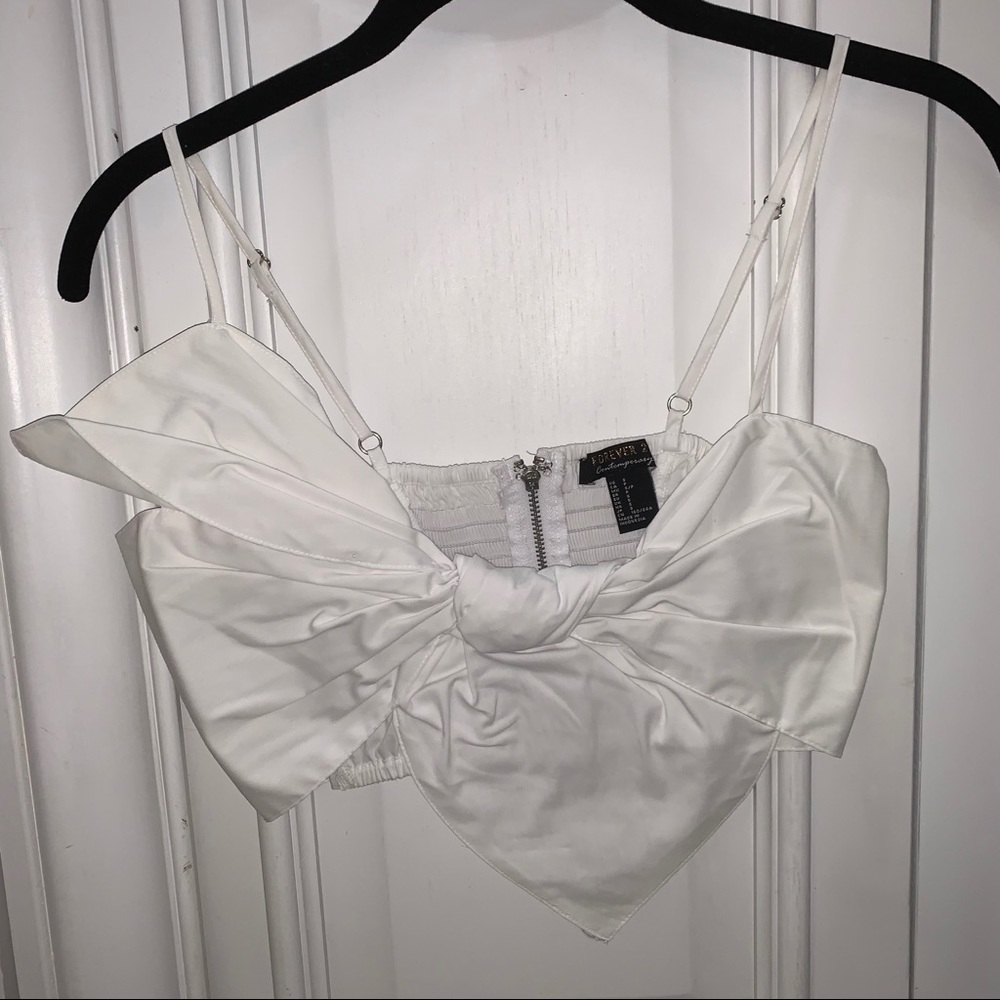 Forever 21 Asymmetrical Bow Crop Cami - Picture 4 of 7